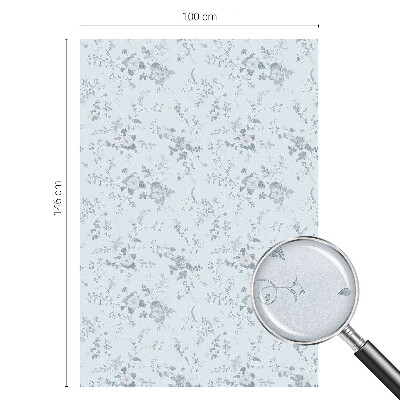 Sticker fenêtre vitrail adhésif Fleurs subtiles