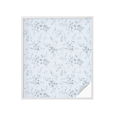 Sticker fenêtre vitrail adhésif Fleurs subtiles