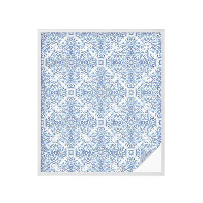 Brise-vue pour fenêtre Carreaux bleus