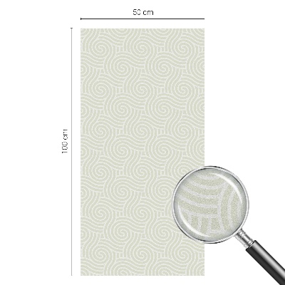 Film solaire fenêtre décoratif aspect vitrail Lignes courbes