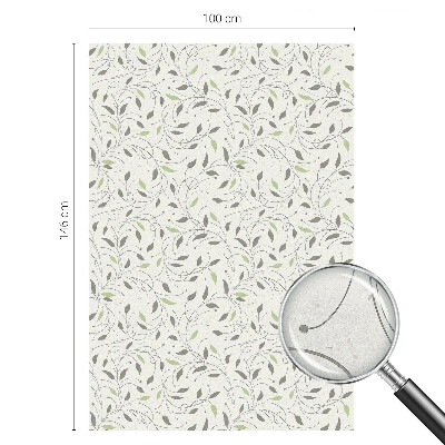 Film solaire fenêtre décoratif aspect vitrail Feuilles des pousses