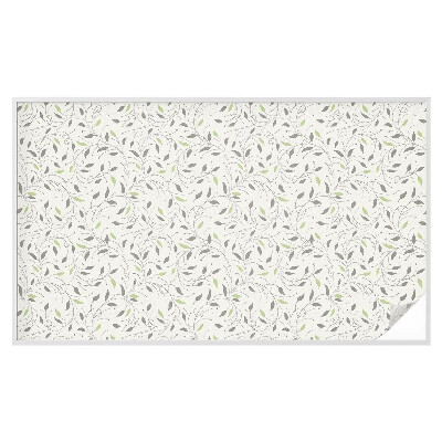 Film solaire fenêtre décoratif aspect vitrail Feuilles des pousses