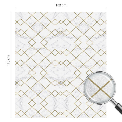Film adhésif pour vitrage dépoli vitrail Lignes géométriques