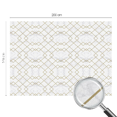 Film adhésif pour vitrage dépoli vitrail Lignes géométriques