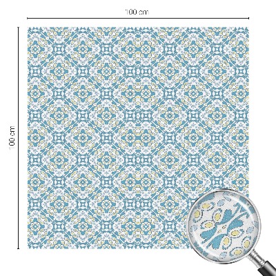 Film adhésif pour vitrage dépoli vitrail Rosettes géométriques