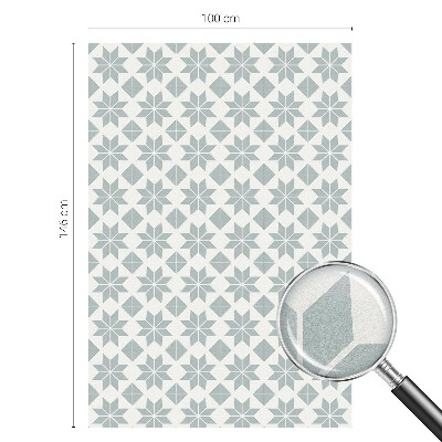 Film solaire fenêtre décoratif aspect vitrail étoiles géométriques