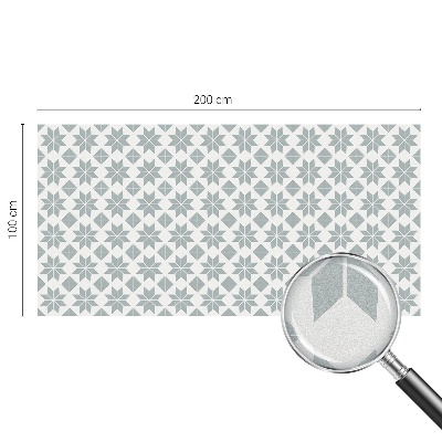 Film solaire fenêtre décoratif aspect vitrail étoiles géométriques