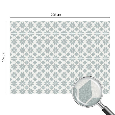 Film solaire fenêtre décoratif aspect vitrail étoiles géométriques