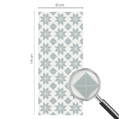 Film solaire fenêtre décoratif aspect vitrail étoiles géométriques