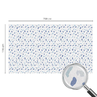 Sticker fenêtre vitrail adhésif Motifs bleus