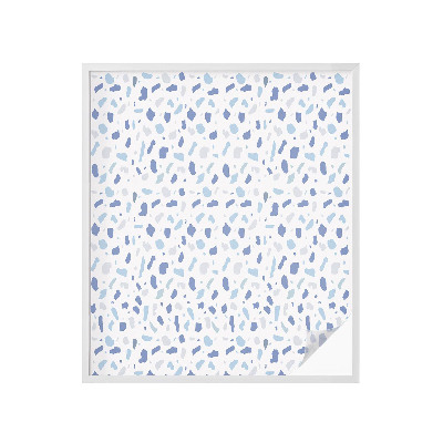 Sticker fenêtre vitrail adhésif Motifs bleus