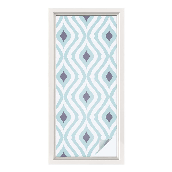 Sticker fenêtre vitrail adhésif Élégance moderne