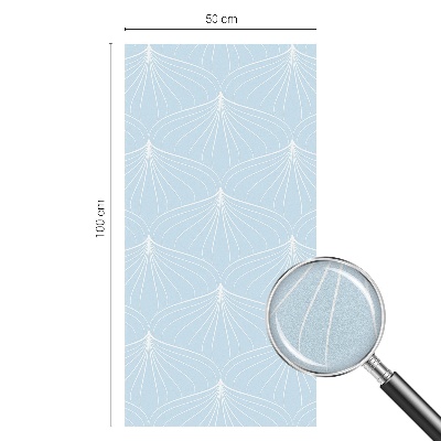 Film adhésif pour vitrage dépoli vitrail Fans harmonieux