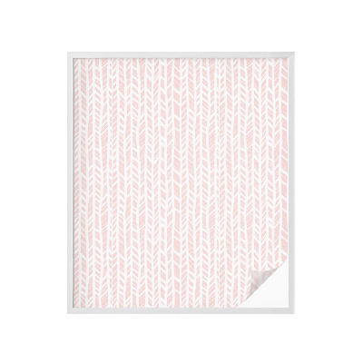 Sticker fenêtre vitrail adhésif Motif à chevrons pastel