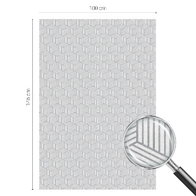 Film occultant pour fenêtre Solides hexagonaux
