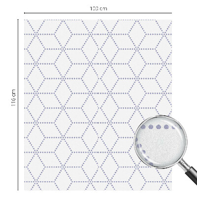 Film adhésif pour vitrage dépoli vitrail losanges violets