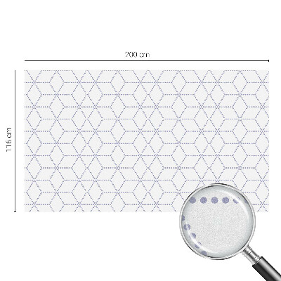 Film adhésif pour vitrage dépoli vitrail losanges violets