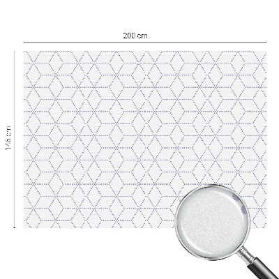 Film adhésif pour vitrage dépoli vitrail losanges violets