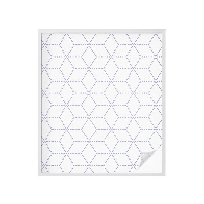 Film adhésif pour vitrage dépoli vitrail losanges violets