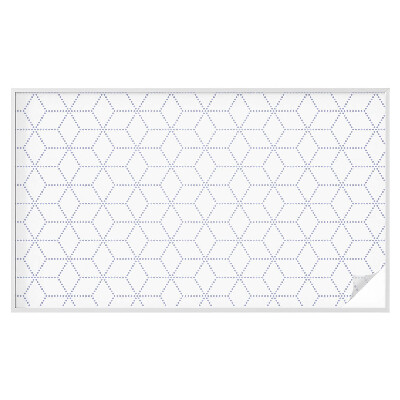 Film adhésif pour vitrage dépoli vitrail losanges violets