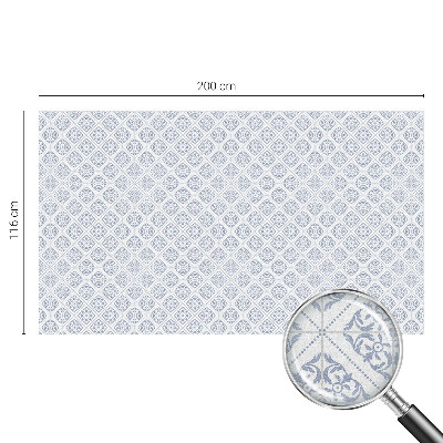 Film adhésif pour vitrage dépoli vitrail Rosettes délicates