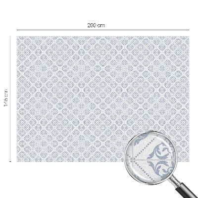 Film adhésif pour vitrage dépoli vitrail Rosettes délicates