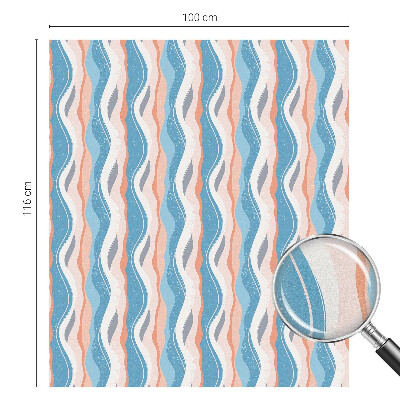 Film solaire fenêtre décoratif aspect vitrail Rythme ondulé