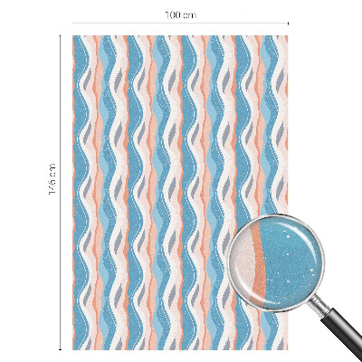 Film solaire fenêtre décoratif aspect vitrail Rythme ondulé