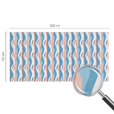 Film solaire fenêtre décoratif aspect vitrail Rythme ondulé
