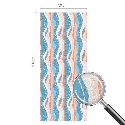 Film solaire fenêtre décoratif aspect vitrail Rythme ondulé