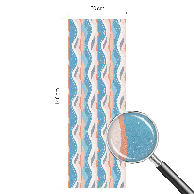 Film solaire fenêtre décoratif aspect vitrail Rythme ondulé