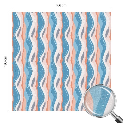 Film solaire fenêtre décoratif aspect vitrail Rythme ondulé
