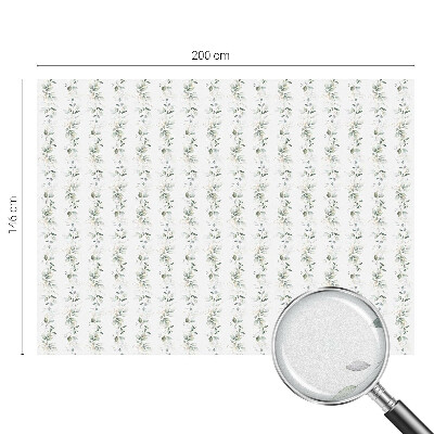 Film adhésif pour vitrage dépoli vitrail charme des plantes