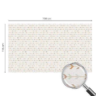 Sticker fenêtre vitrail adhésif Motif de flèche