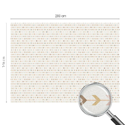 Sticker fenêtre vitrail adhésif Motif de flèche