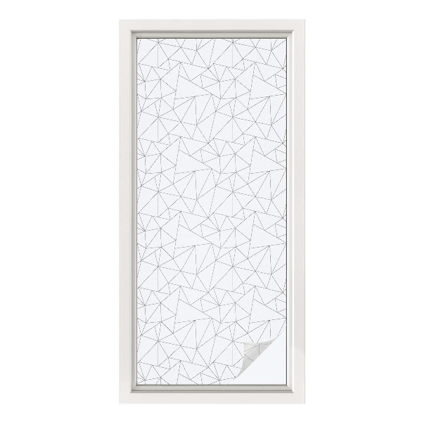 Film solaire fenêtre décoratif aspect vitrail Motifs géométriques