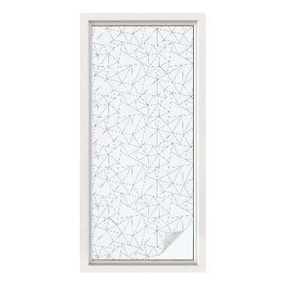 Film solaire fenêtre décoratif aspect vitrail Motifs géométriques