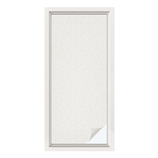 Film solaire fenêtre décoratif aspect vitrail Plante ornementale