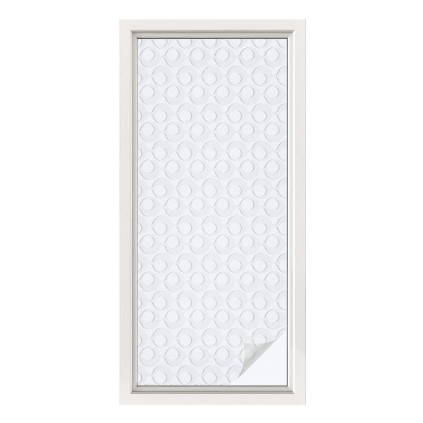 Sticker fenêtre vitrail adhésif formes géométriques