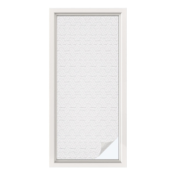 Film occultant pour fenêtre Lignes ondulées