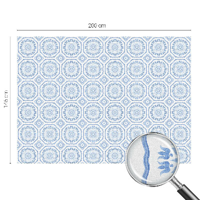 Film adhésif pour vitrage dépoli vitrail ornements floraux