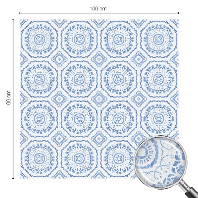 Film adhésif pour vitrage dépoli vitrail ornements floraux