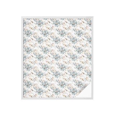 Film adhésif pour vitrage dépoli vitrail élégance florale