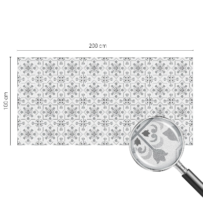 Film solaire fenêtre décoratif aspect vitrail Ornements symétriques