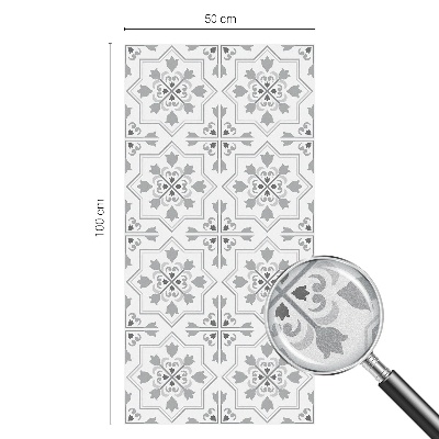 Film solaire fenêtre décoratif aspect vitrail Ornements symétriques