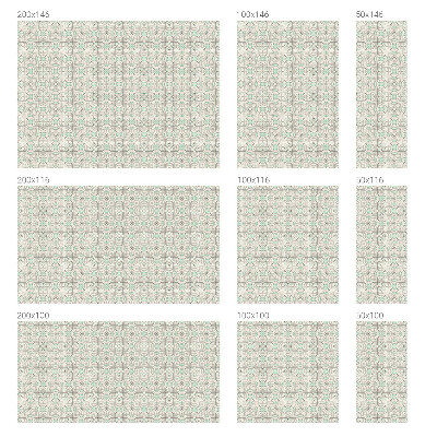 Sticker fenêtre vitrail adhésif Carreaux floraux