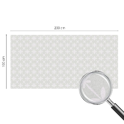 Film adhésif pour vitrage dépoli vitrail symétrie florale