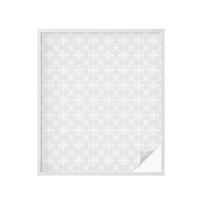 Film adhésif pour vitrage dépoli vitrail symétrie florale