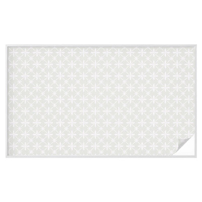 Film adhésif pour vitrage dépoli vitrail symétrie florale