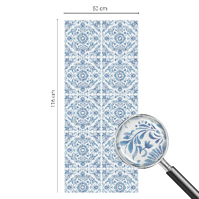 Sticker fenêtre vitrail adhésif ornement floral